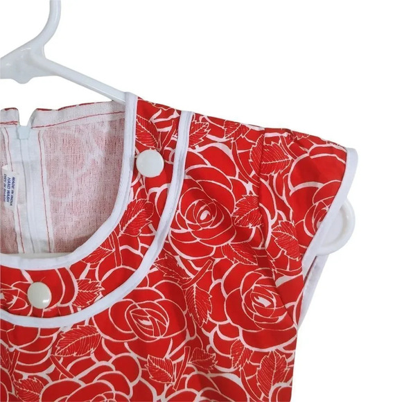Aakash Dress Floral Red White XS - Picture 4 of 8